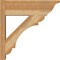 Ekena Millwork Olympic Rough Sawn Traditional Outlooker, Western Red Cedar, 8"W x 24"D x 24"H OUT08X24X24OLY01RWR - alternate 4